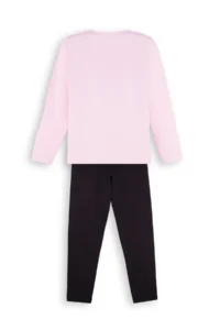 Denokids Polka Dot Rabbit Girls' T-Shirt Leggings Set - Image 4