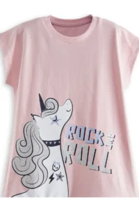 Denokids Unicorn Rock Girls' Plaid Dress - Image 5