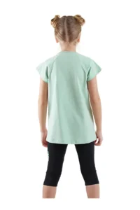 Denokids Polka Dotted Kaplan Girls' T-Shirt Leggings Set - Image 2