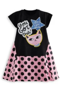 Denokids Cool Cat Girls' Dress - Image 3