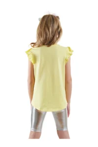 Denokids Unicorn Girls' T-Shirt Metallic Leggings Set - Image 2