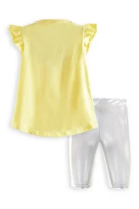 Denokids Unicorn Girls' T-Shirt Metallic Leggings Set - Image 4