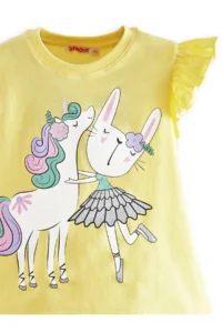 Denokids Unicorn Girls' T-Shirt Metallic Leggings Set - Image 5
