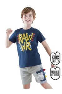 Denokids Rawr Boys' T-Shirt Shorts Set