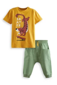 Denokids skater Boys' T-Shirt Capri Shorts Set - Image 3