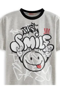 Denokids Just Smile Boys' 2 Sets Paket T-Shirt - Image 5