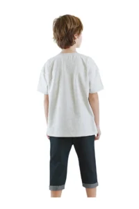 Denokids Just Smile Boys' T-Shirt Capri Shorts Set - Image 2