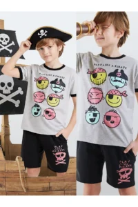 Denokids Pirate Boys' T-Shirt Shorts Set