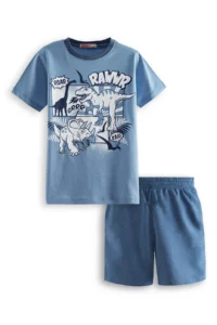 Denokids Dinolar Boys' T-Shirt Shorts Set - Image 3