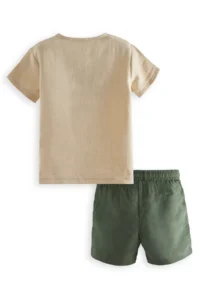 Denokids Kaplan Summer Boys' Muslin Shorts Set - Image 4