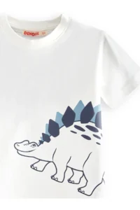 Denokids Dinozor Boys' T-Shirt Muslin Shorts Set - Image 6