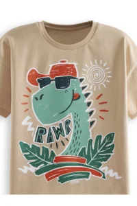 Denokids Summer Dino Boys' T-Shirt Shorts Set - Image 5