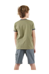 Denokids Explore Boys' T-Shirt Gabardine Shorts Set - Image 2