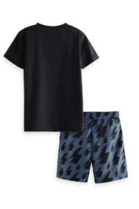 Denokids Şimşek Boys' T-Shirt Shorts Set - Image 4