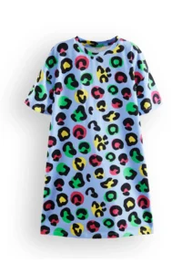 Denokids Leopard Girls' Oversized Dress - Image 3