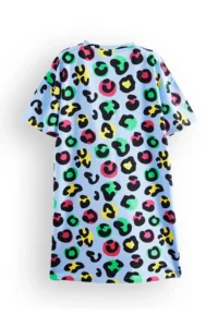 Denokids Leopard Girls' Oversized Dress - Image 4