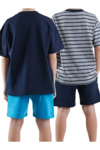 Denokids Boys' Basic 2 Sets Paket Shorts - Image 2