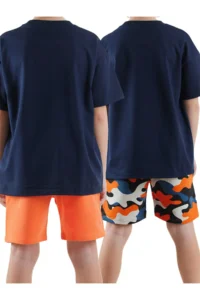 Denokids Boys' Basic 2 Sets Paket Shorts - Image 2