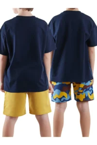 Denokids Boys' Basic 2 Sets Paket Shorts - Image 2