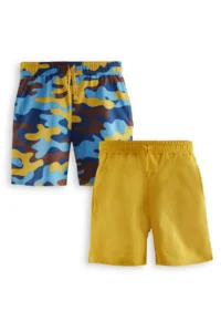 Denokids Boys' Basic 2 Sets Paket Shorts - Image 3