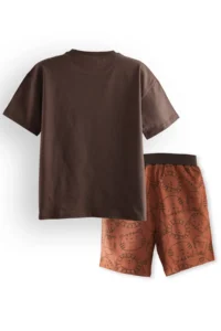 Denokids Play Boys' Basic T-Shirt Shorts Set - Image 4
