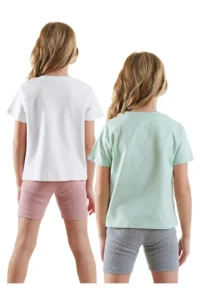 Denokids Flowers Girls' 2 Sets Pajamas Set - Image 2