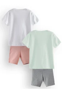 Denokids Flowers Girls' 2 Sets Pajamas Set - Image 4