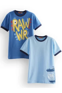 Denokids Rawr Boys' 2 Sets Paket T-Shirt - Image 3
