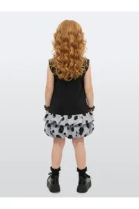 Denokids Girl's Dress Black Cat Spring Summer Season 4-10 Years - Image 2
