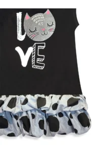 Denokids Girl's Dress Black Cat Spring Summer Season 4-10 Years - Image 6