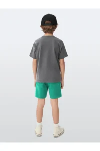 Denokids Boy's Suit Dinosaur Printed T-Shirt Towel Shorts Double Suit Summer 4-8 Years - Image 2