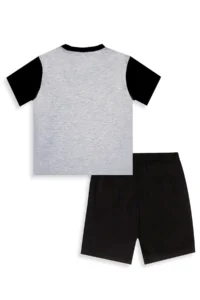 Denokids Boy's Set Construction Vehicles Printed T-Shirt Black Shorts Summer Set - Image 5