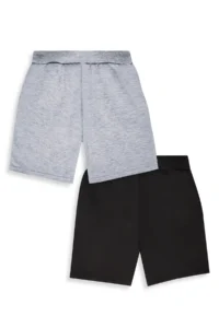 Denokids Boys' Short 2 Sets Paket Black Shorts Gray Shorts - Image 5