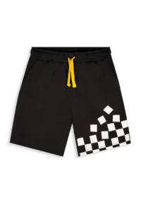 Denokids Boy's Suit Smiling Face Printed 100% Cotton T-Shirt Black Shorts Summer Suit - Image 8