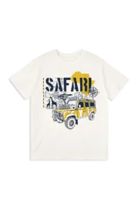 Denokids Boys' Suit Safari Printed 100% Cotton T-Shirt Shorts Summer Suit - Image 6