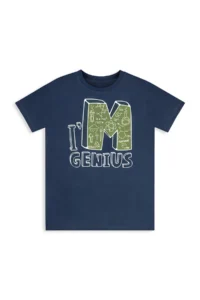 Denokids Boy's Suit Science Printed Cotton T-Shirt Gabardine Woven Shorts Summer Suit - Image 6
