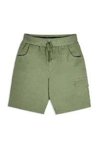 Denokids Boy's Suit Science Printed Cotton T-Shirt Gabardine Woven Shorts Summer Suit - Image 8