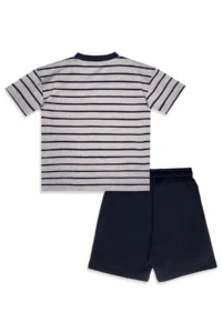 Denokids Boy's Suit Striped T-Shirt Pirate Shorts Summer Suit - Image 5