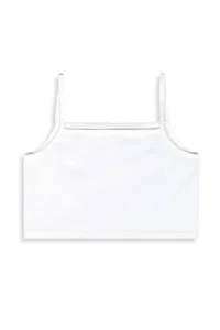 Denokids Girl's Crop Top 2-Piece Set Strappy Gray White Crop Top - Image 6