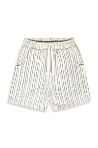 Denokids Boy's Festive Suit Zebra Printed Cotton T-Shirt and Striped Woven Shorts Summer Suit - Image 8