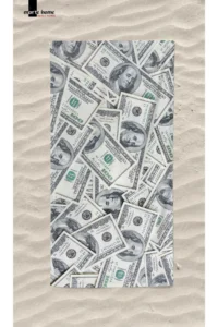 Marte Home DOLAR pattern Printed Beach Towel - Image 3