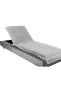 DensHaus 75x200 Hellgrau Beach Sunbed Towel Cotton - Image 2