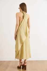 Olalook Women's Water Green Bohemian 2 Piece Design Dress - Image 6