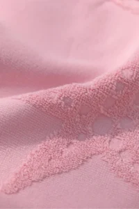 FAVORA Trend 100% Cotton Embossed Beach Towel - Pink - Image 3