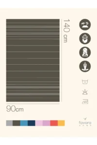 FAVORA Peshtamal Beach Towel 90x140 - Khaki - Image 7