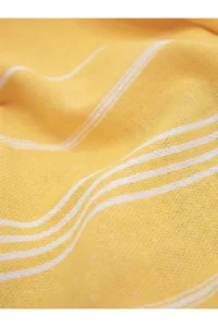 FAVORA Peshtamal Beach Towel 90x140 - Yellow - Image 4