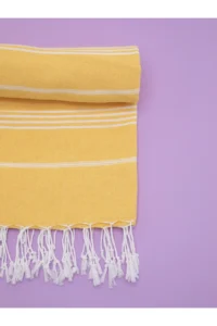 FAVORA Peshtamal Beach Towel 90x140 - Yellow - Image 5