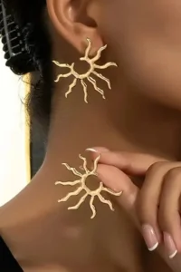 Glaren Güneş Gold Color Women Earrings