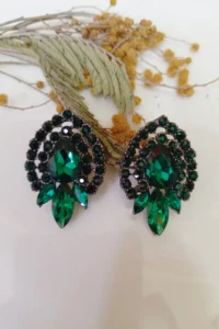 Glaren Green Cam Rocky Evening Gown Women Earrings - Image 2