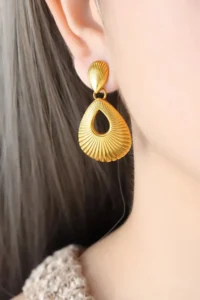 Glaren Dangling Gold Color Women Earrings - Image 2